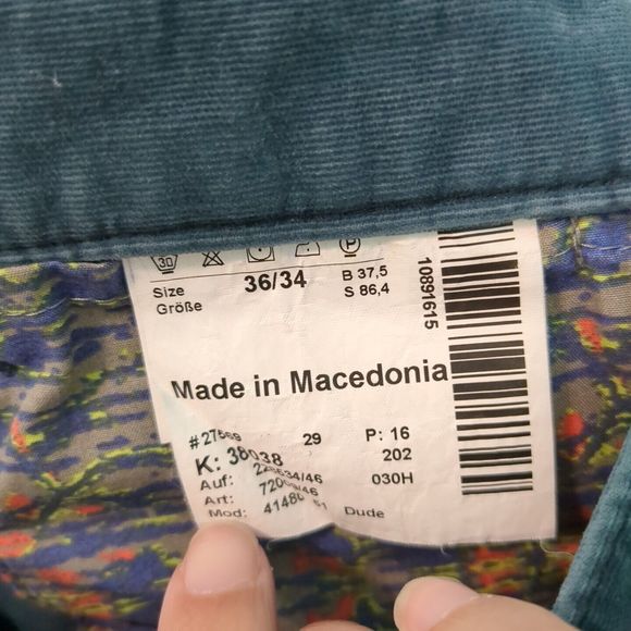 HILTL Beinkultur Seit 1955 Blue Regular Fit Pants 36 X 34 corduroy - Picture 4 of 8